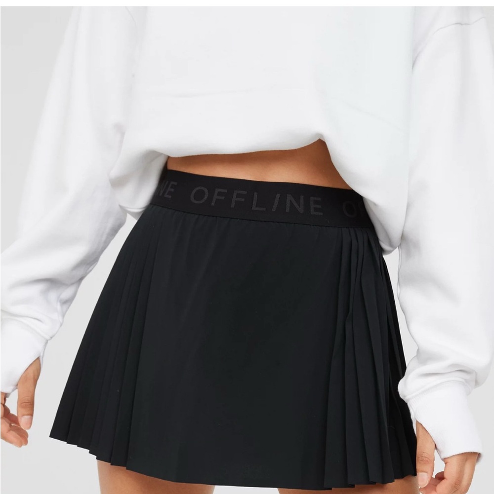 OFFLINE By Aerie Goals Logo Pleated Skort